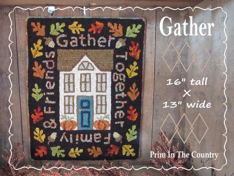 Gather PDFDigital Rug Hooking Pattern