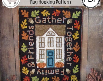 Gather PDF/Digital Rug Hooking Pattern