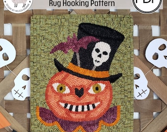 Top Hat Jack PDF/Digital Rug Hooking Pattern