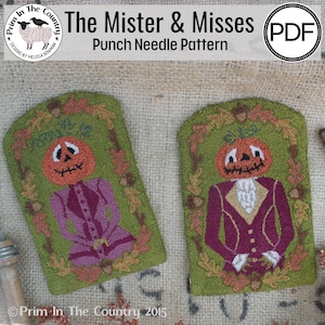 The Mister and Misses PDF/Digital Punch Needle Pattern