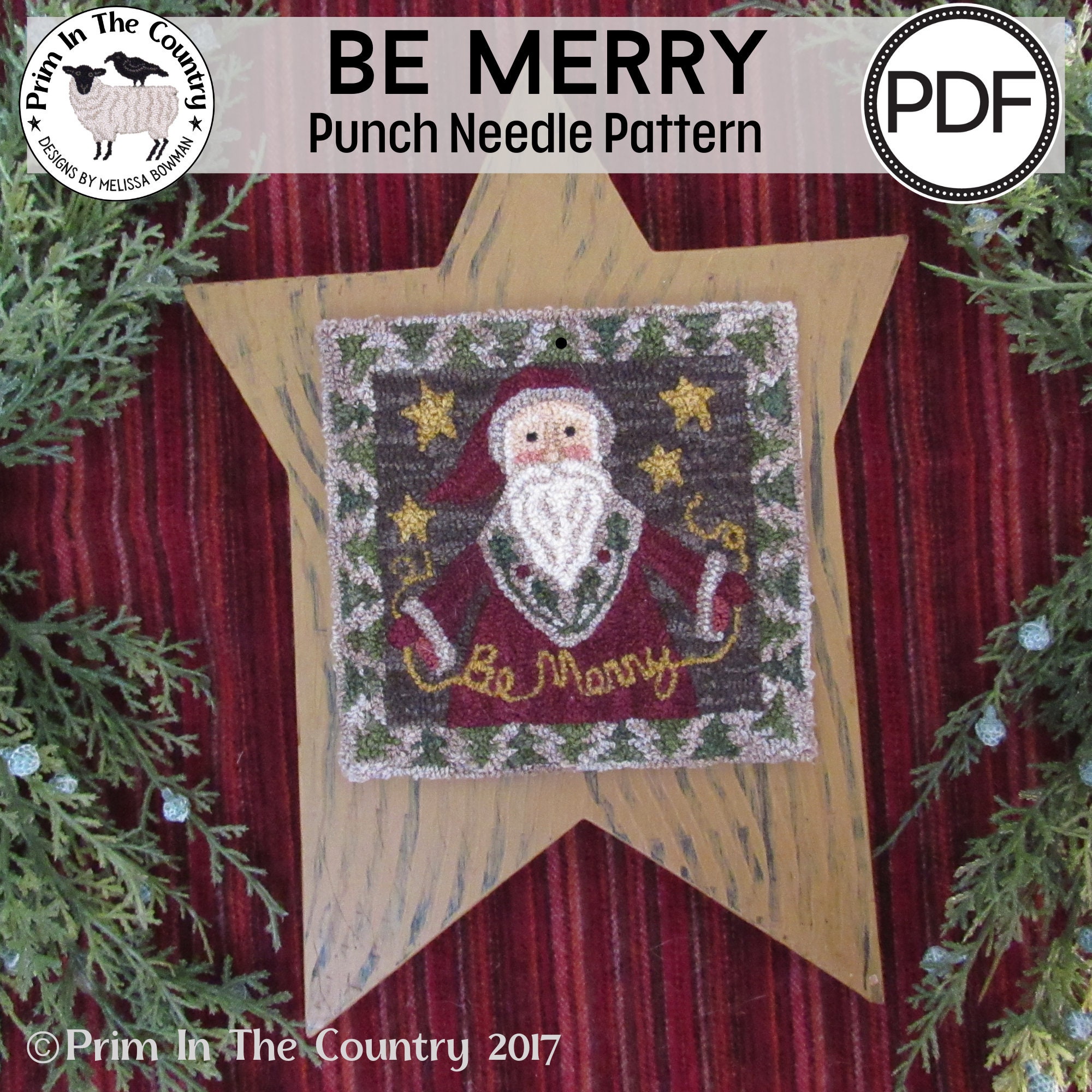 Be Merry PDF/Digital Punch Needle Pattern