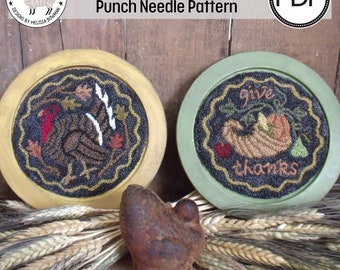 Give Thanks PDF/Digital Punch Needle Pattern