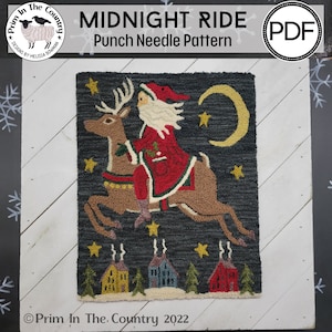 Midnight Ride PDF/digital Punch Needle Pattern