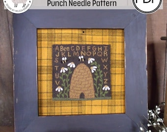 Hive Sampler PDF/Digital Punch Needle Pattern