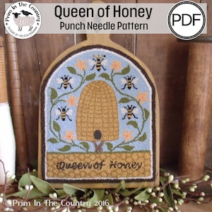 Queen of Honey PDF/Digital Punch Needle Pattern