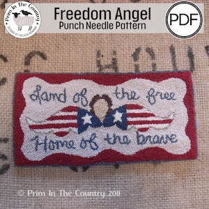 Freedom Angel PDF/Digital Punch Needle Pattern