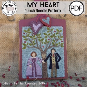 My Heart PDF/Digital Punch Needle Pattern
