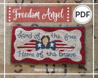 Freedom Angel PDF/Digital Punch Needle Pattern