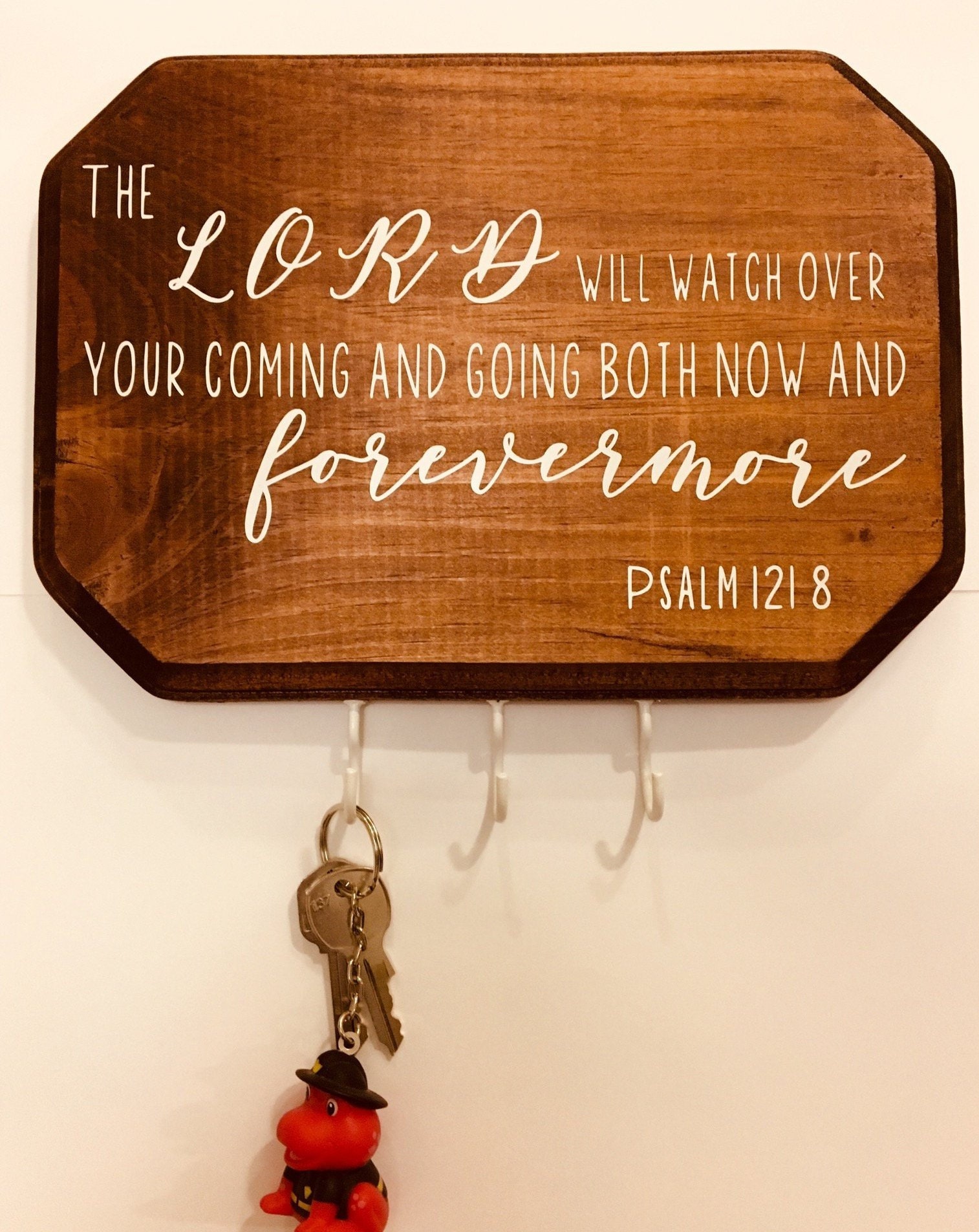 Wall decor / Key holder Bible verse Promises from the Etsy