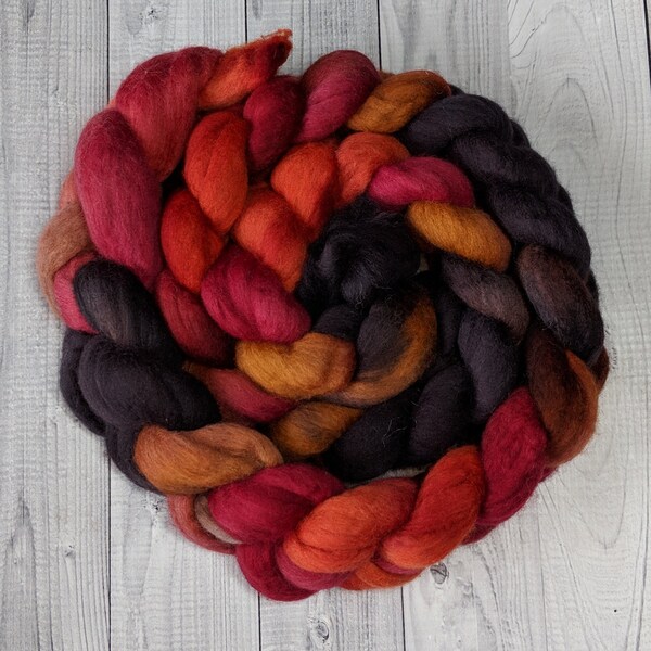 Ratufa, 18.5 micron Merino Combed Top, superwash, Dyed to order