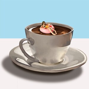 Coffee Girl Giclée Art Print