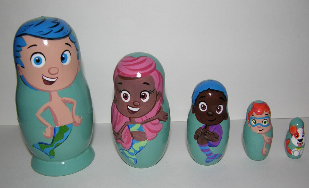 Bubble Guppies Nesting Doll Etsy