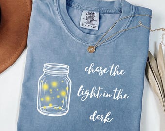 Firefly Mason Jar T-Shirt, Summer Nights, Comfort Colors