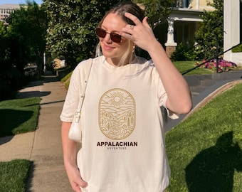 Blue Ridge Mountains Comfort Colors Tee, Appalachian Adventure Graphic
