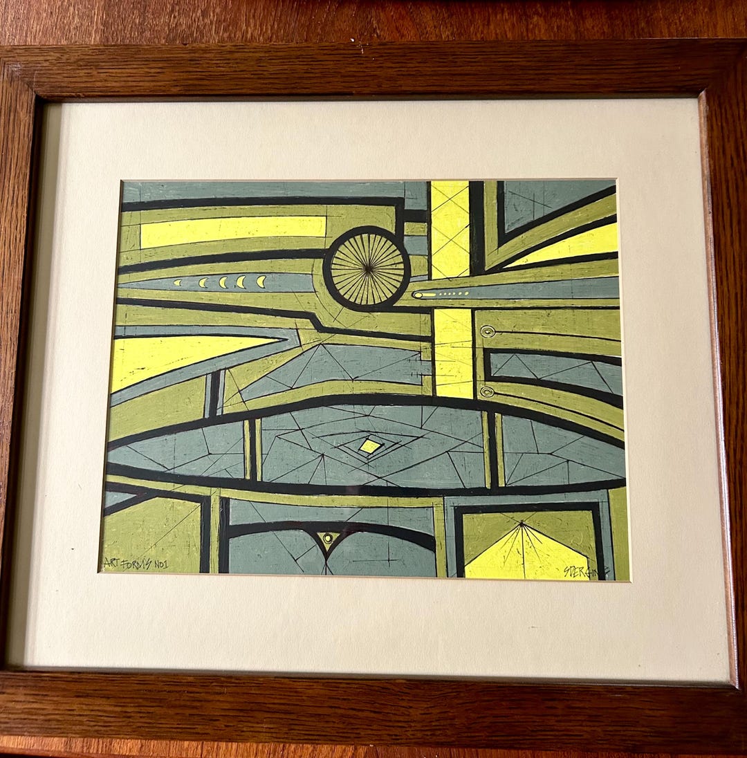 Original Pen and Ink Abstract Painting Titled Art Forms No 1 - Etsy