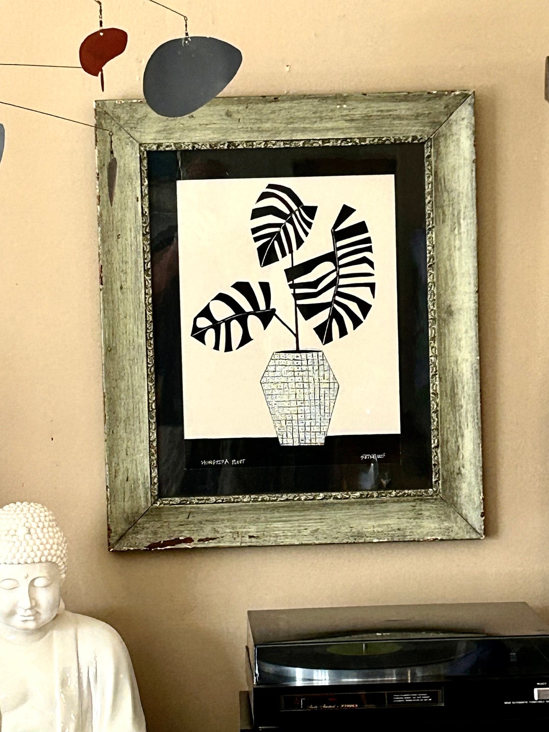 Original Pen and Ink Abstract Art Entitled Monstera - Etsy