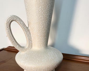 Vintage MCM Ceramic Vase with Pebble  Finish