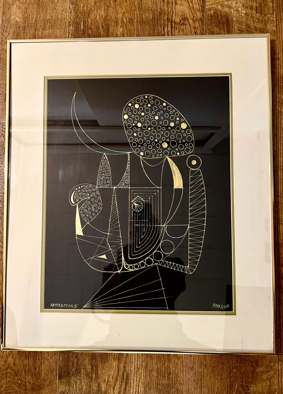 Original Pen and Ink Abstract Painting Entitled Abstraction II - Etsy