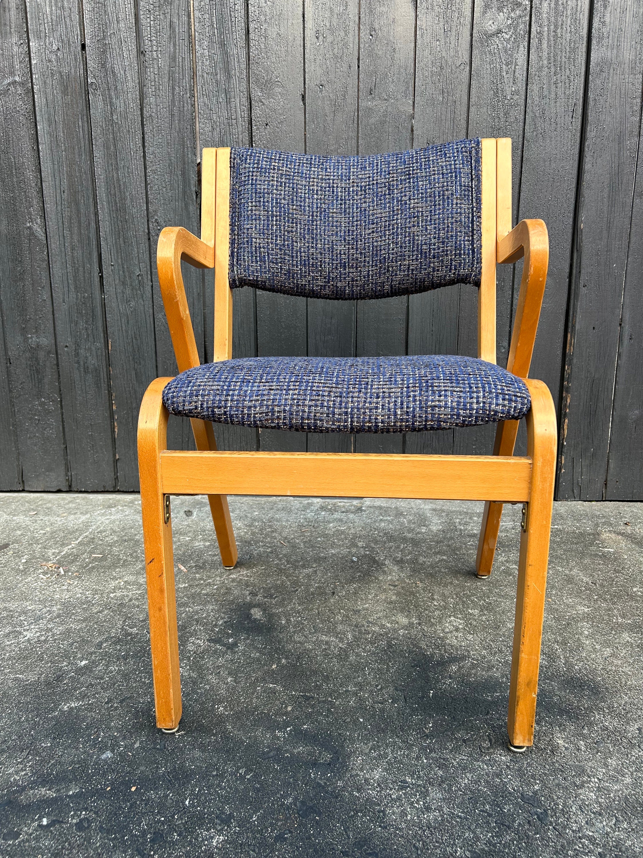 Vintage Bentwood Arm Chair by Shelby Williams - Etsy