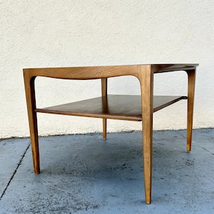 Vintage Mid Mod Square End Table by Drexel Profile (See shipping info in the description)
