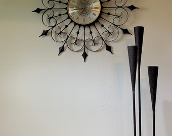 MODERNICA Mid-Century MODERN ウオールクロック 希少 1960s Mid-Century Modern United Metal Goods MFG Model 79