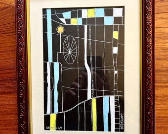 Original Painting Wall Art Titled Crossings by Scott Dergins