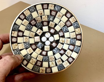 Vintage Mid Mod Mosaic Tray
