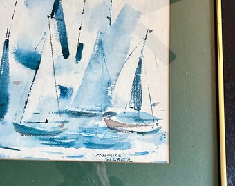 Fine Vintage Framed Watercolor Print by Maurice Silber - Etsy