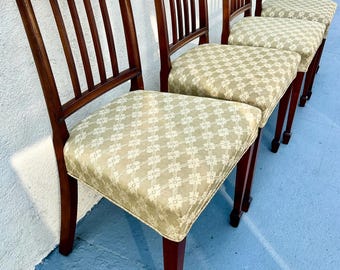 Vintage Set of 4 Neo Classical Dining Chairs for Colony Furniture Shops (see shipping info in the description)