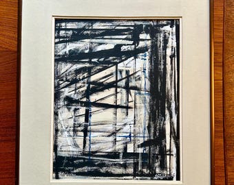 Original Abstract Acrylic Wall Art Titled The Storm by Artist Scott Dergins