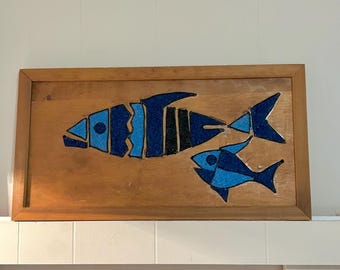 Vintage Mid-century Gravel Art Wall Hangings – Pebble Art Domestic