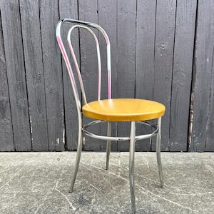 Vintage Chrome Parlor Dining Chair