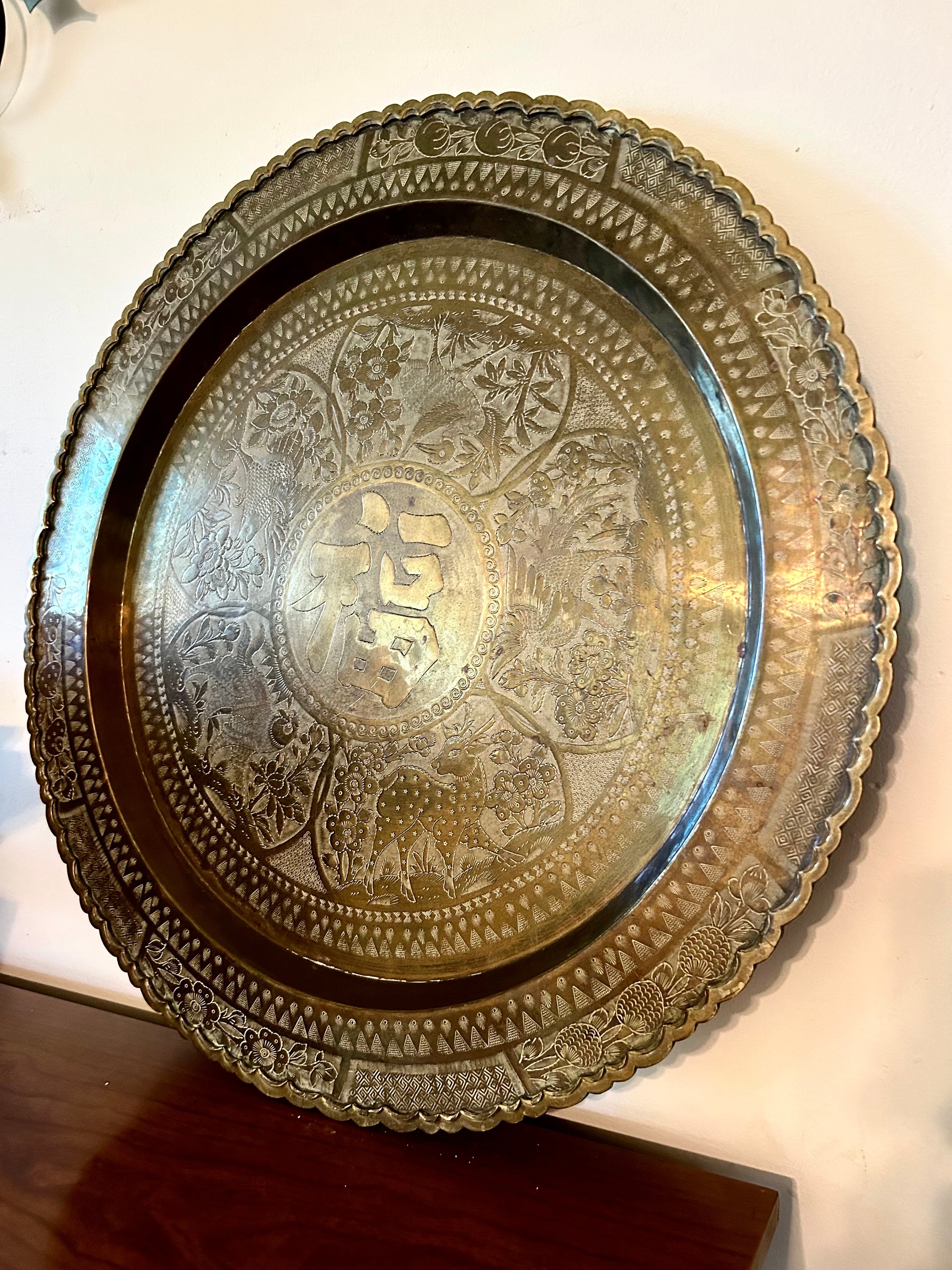 人気ブランド新作豊富 Hong From Tray Brass Bohemian Vintage Kong Description (see 家具