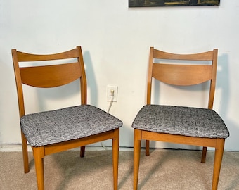 Pair of Vintage MCM Lounge or Dining Chairs by Blowing Rock Furniture Co. (See shipping info in the description)