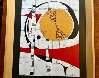 Original Abstract Painting Titled Sun Tattoo’s by Scott Dergins