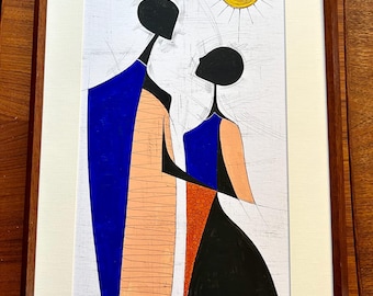 Original Pen and Ink Wall Art Titled I Promise by Artist Scott Dergins