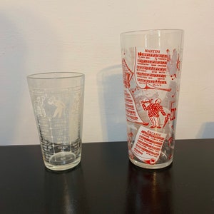 Large Pair of Glass Drinks Mix Recipes