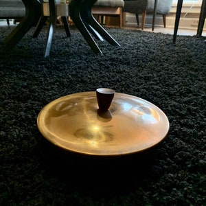 Vintage Italian Copper Dish With Lid