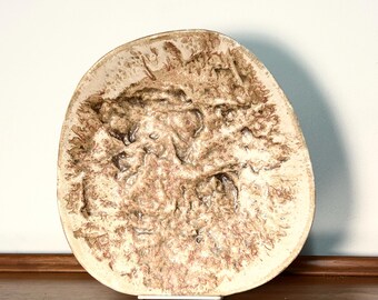Fine Organiic Ceramic Decorative Plate Signed and Numbered