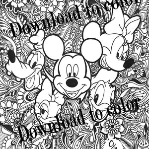 Mickey and Friends Coloring Page