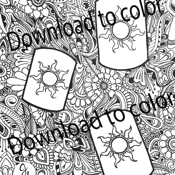 Tangled Coloring Pages Etsy
