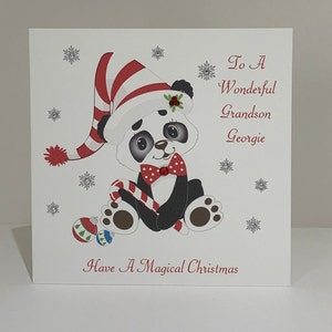 Carte de Noël personnalisée pour petit-fils/petite-fille/fils/fille, etc.