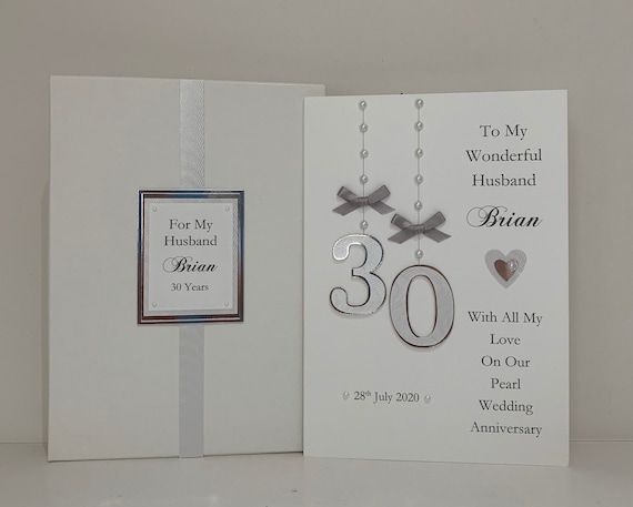 etsy pearl wedding anniversary