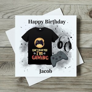 Gaming/Computer Geburtstagskarte für Jungen, Männer, Mädchen