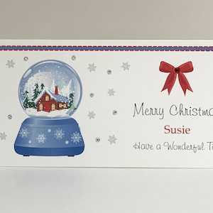 Monedero/billetera de regalo de Navidad personalizado con el nombre o los nombres que elija