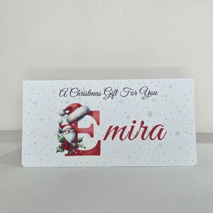 Christmas Gift/Money Wallet Personalised Handmade with envelope image 9
