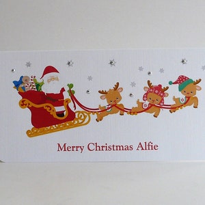 Weihnachtsgeld / -geschenk-Brieftasche-personalisierte besonders angefertigte mit irgendeinen Namen oder Namen Ihrer Wahl