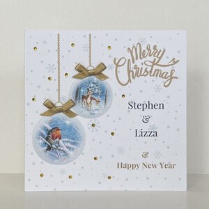 Cartão de Natal personalizado 15 x 15 cm