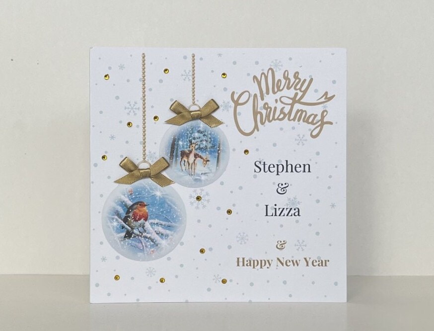 Personalised Christmas Card 15 x 15 cm