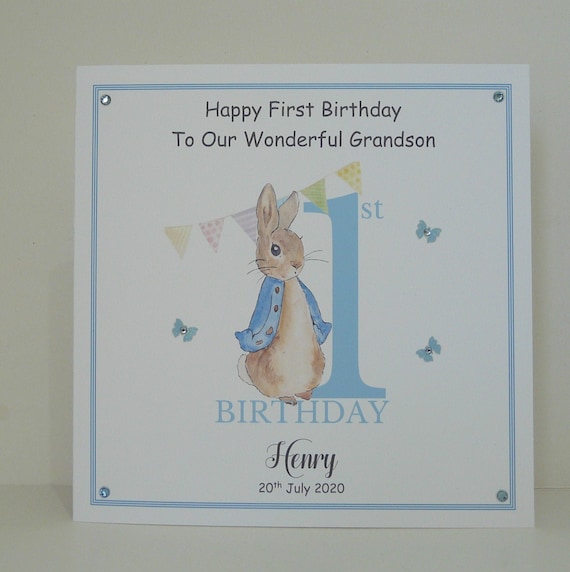 Biglietto Di Compleanno Di Peter Rabbit; Biglietto Di Compleanno